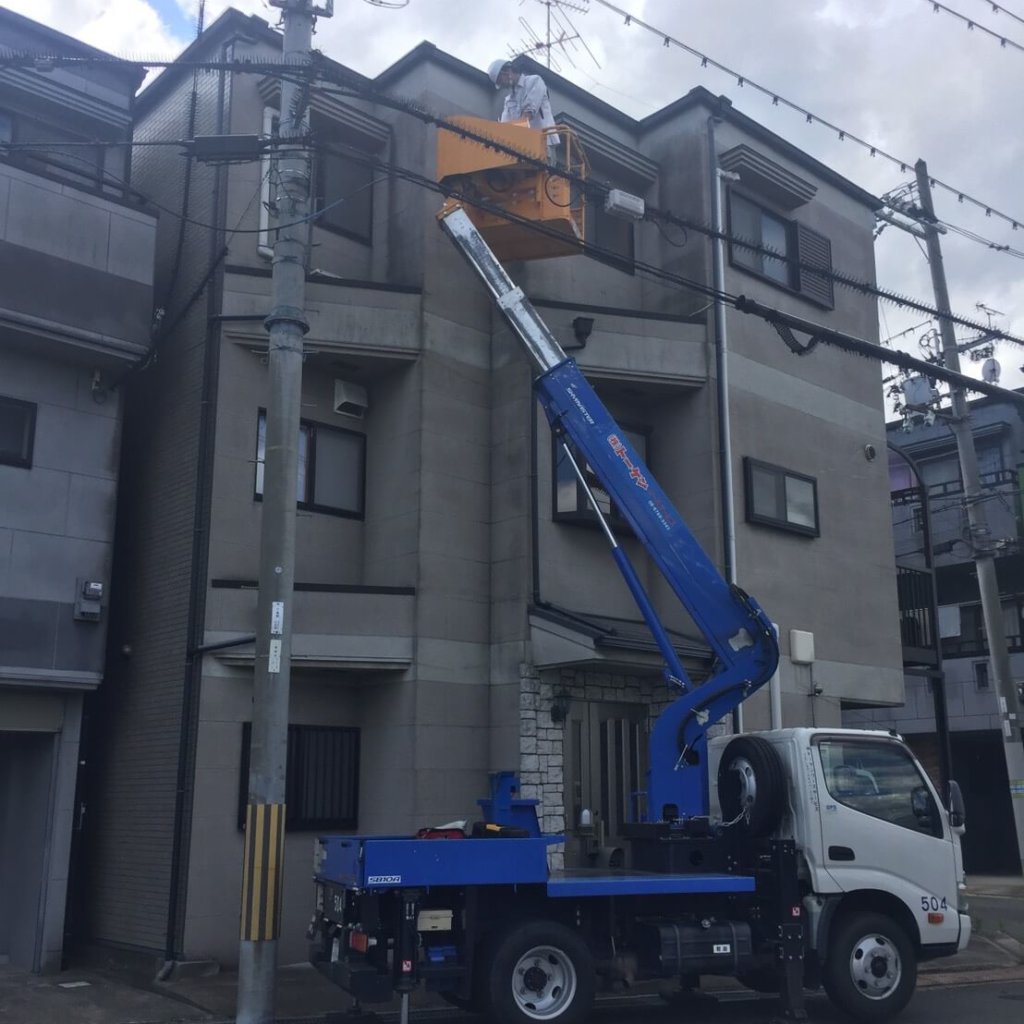 京都コウモリ駆除作業事例の写真